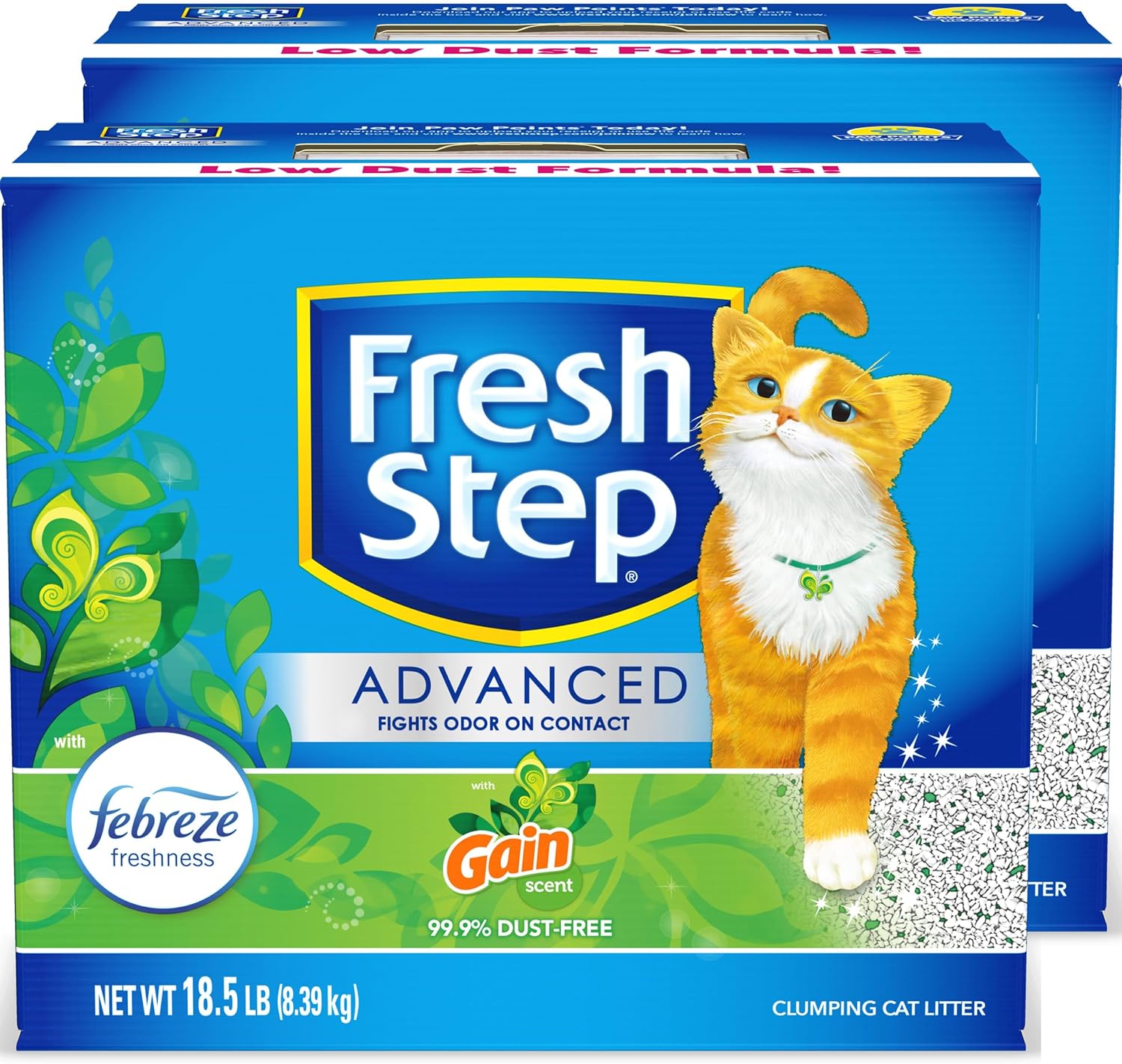 Fresh Step Clumping Cat Litter, With Gain, Advanced, Extra Large, 37 Pounds total (2 Pack of 18.5lb Boxes) - Image 7